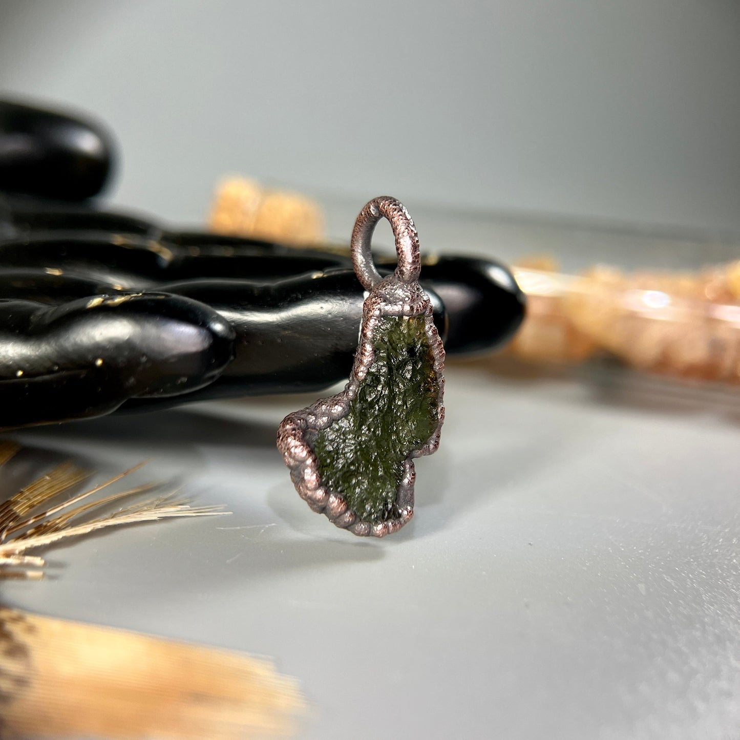 Moldavite Pendant Necklace