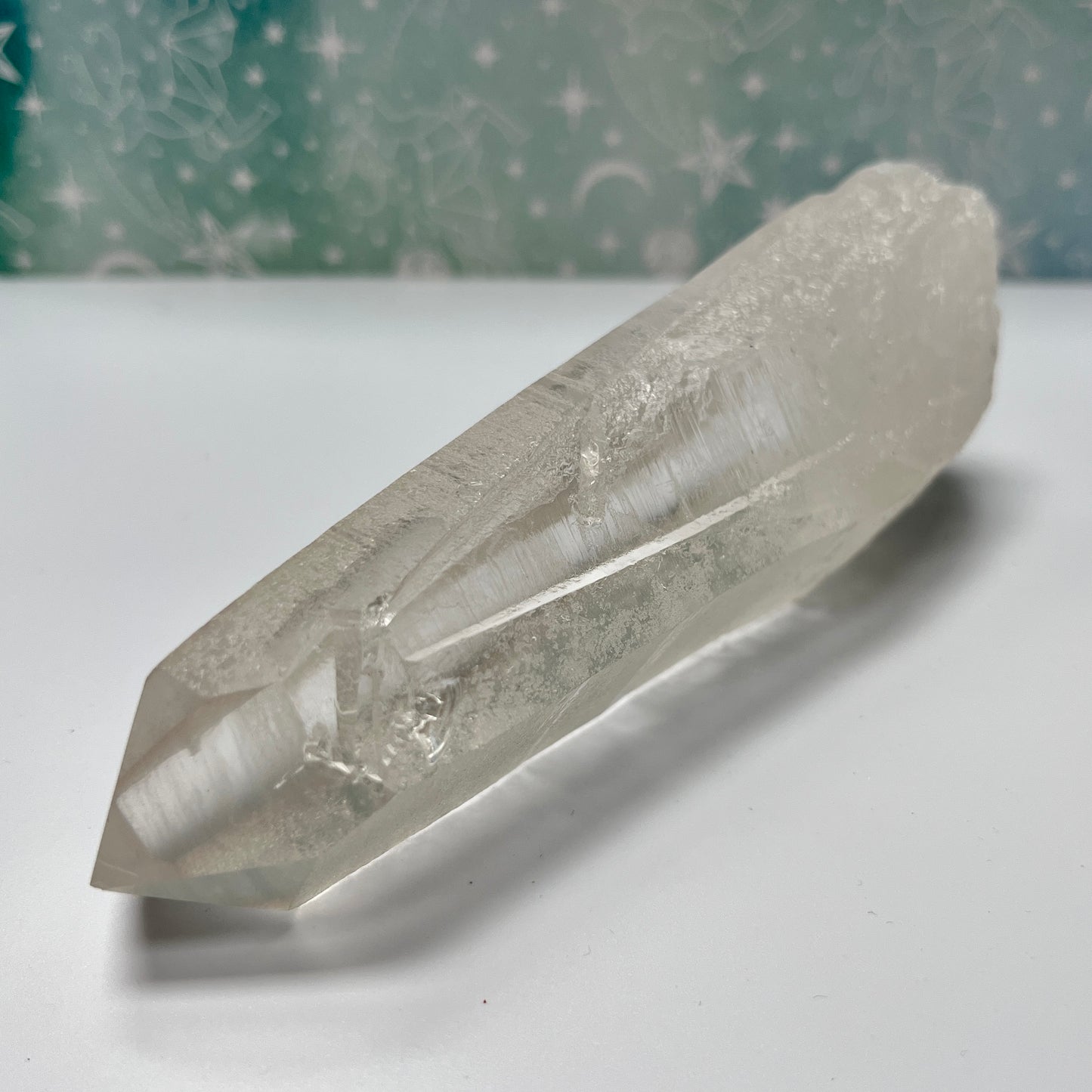 Rustic Lemurian Seed Clear Quartz Point Crystal