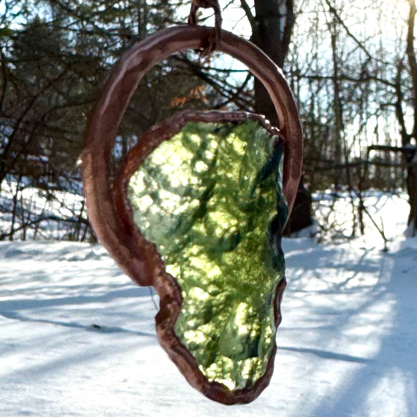 Moldavite Pendant Necklace