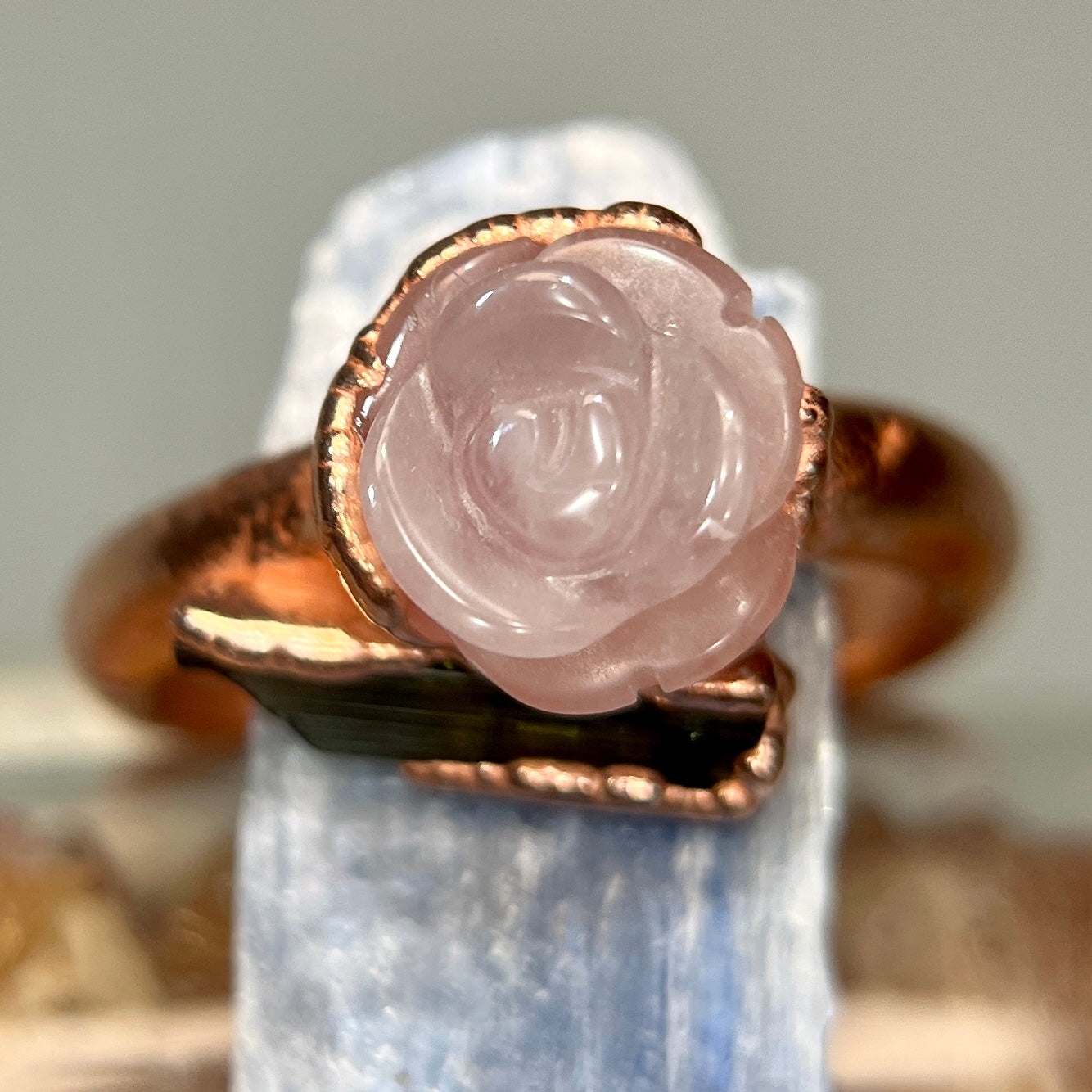 handmade copper crystal ring 9 valentines day gift