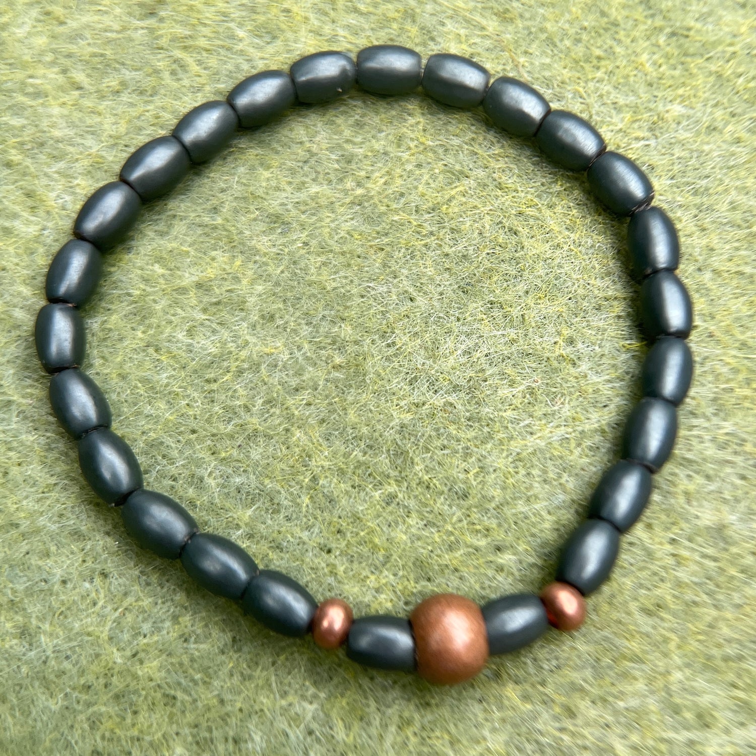 Root chakra crystal hematite bracelet in all sizes, x small thru x large.