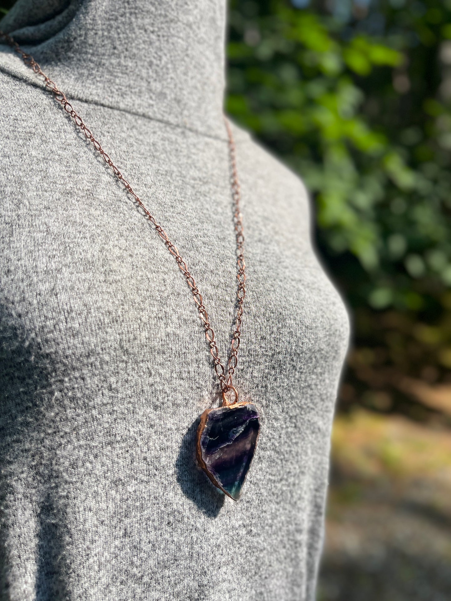 Fluorite Crystal Statement Necklace