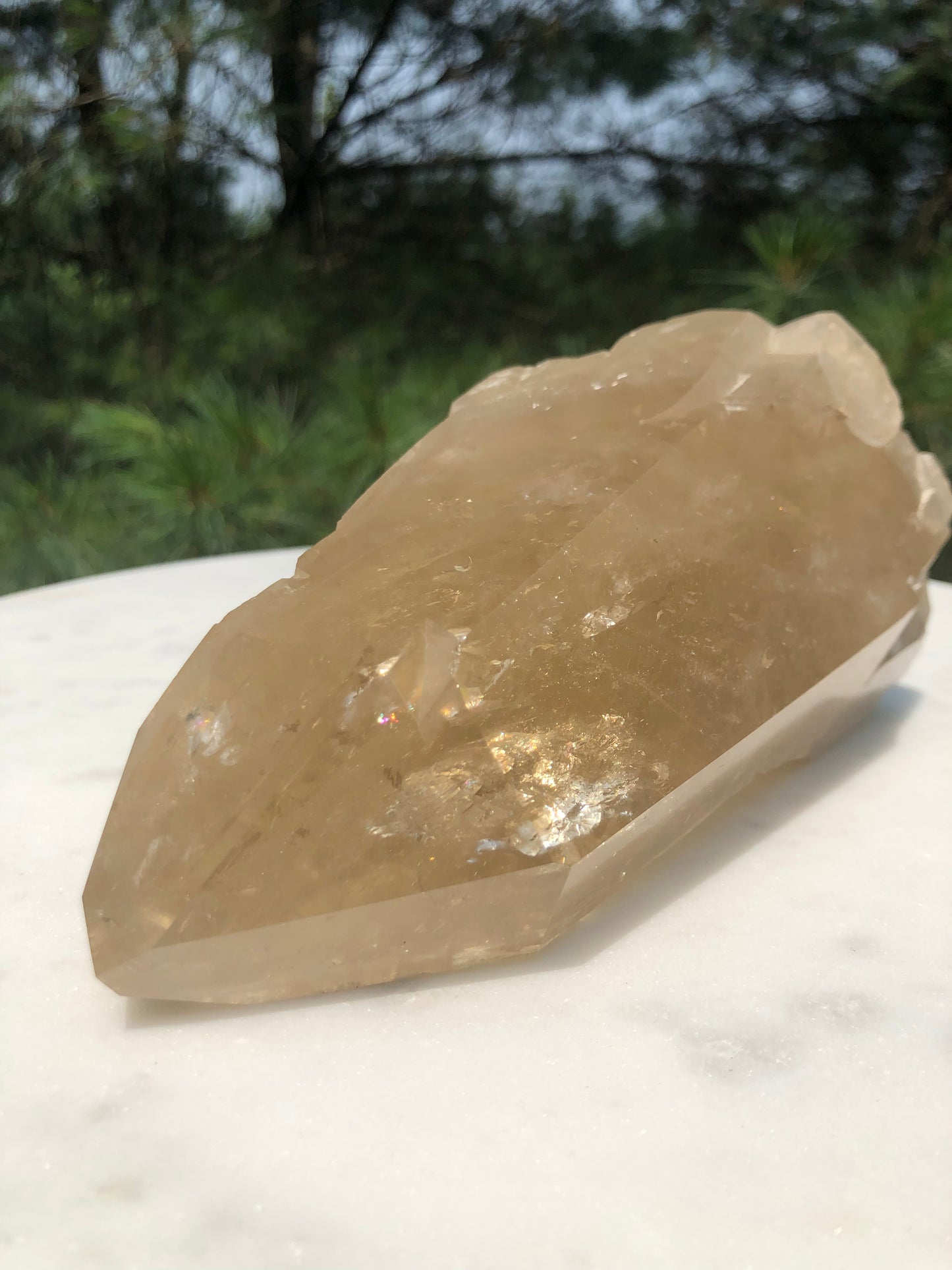 Brazilian Citrine Semi Polished With Rainbows