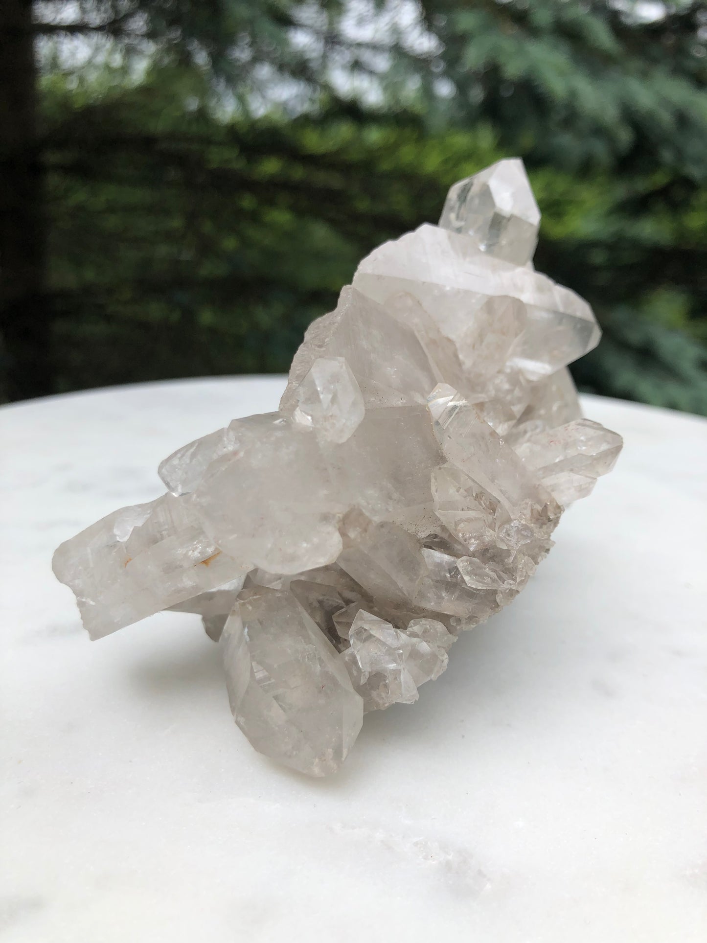 Brazilian Grey Quartz Cluster Crystal