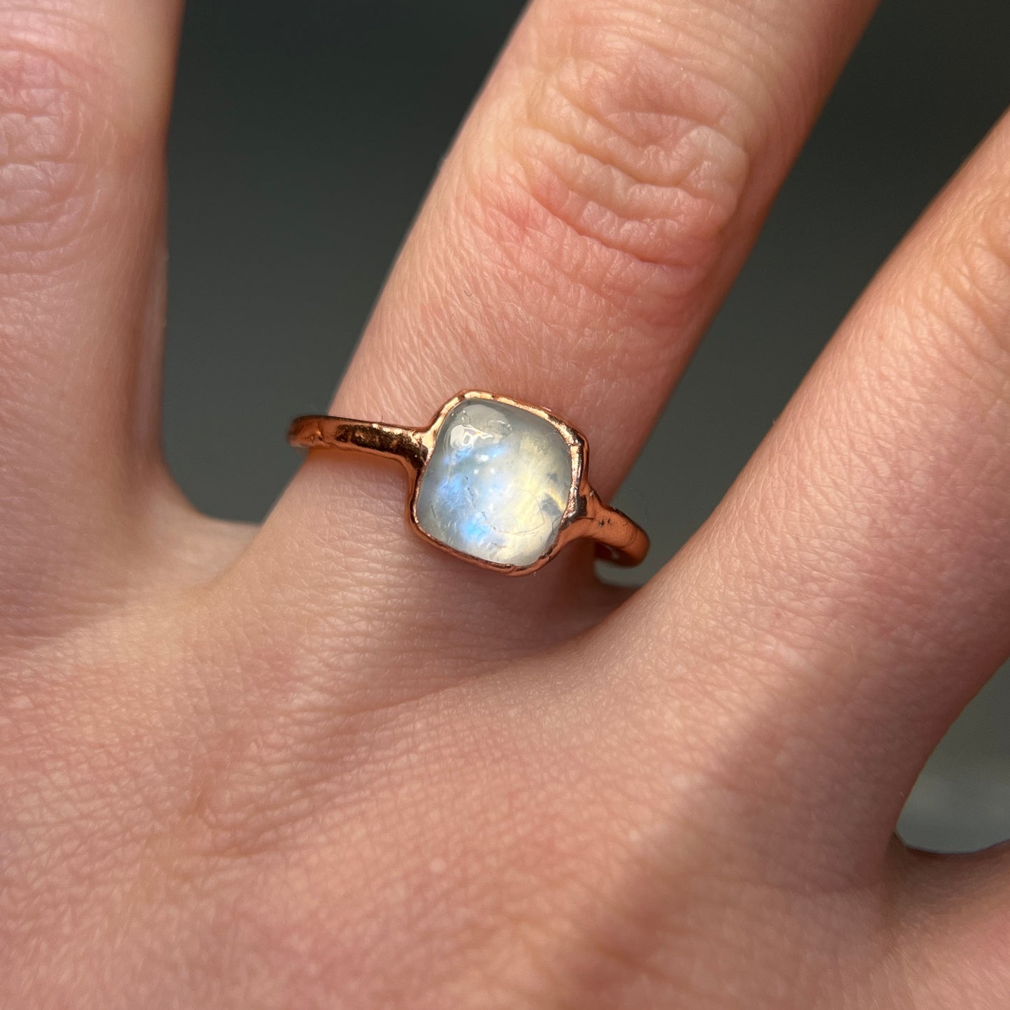 Lady Luna Moonstone Crystal Ring