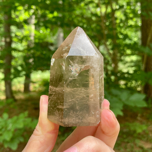 translucent smoky quartz crystal