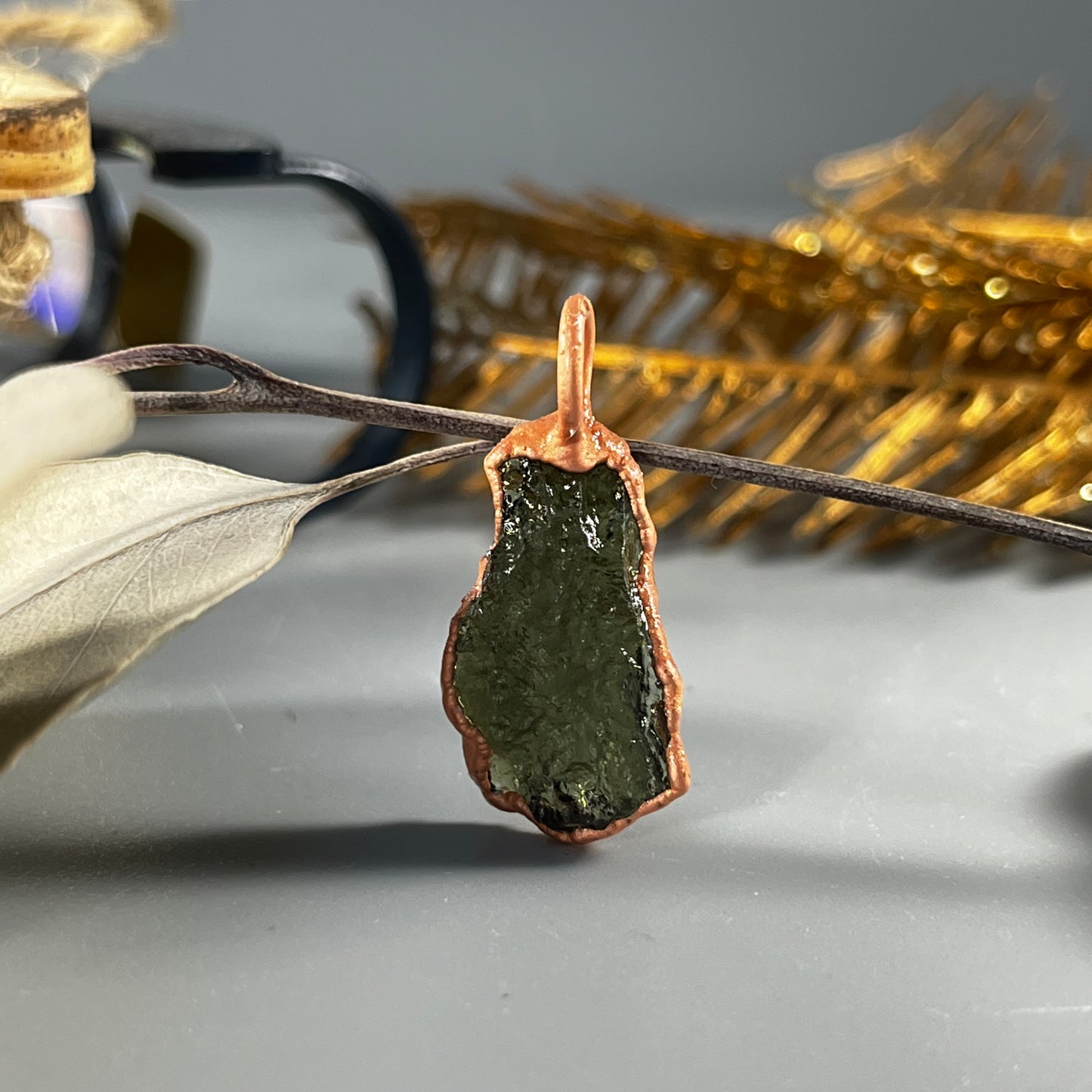 Moldavite Pendant Necklace