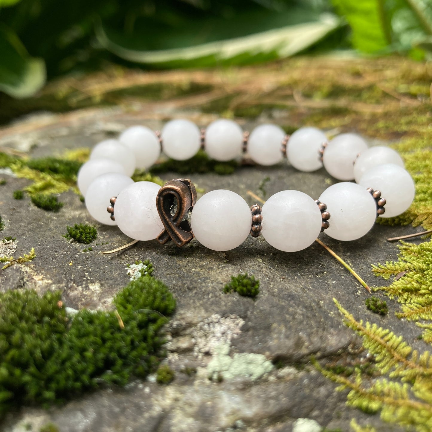 Support Ribbon Crystal Bracelet for Causes Awareness Strength Hope