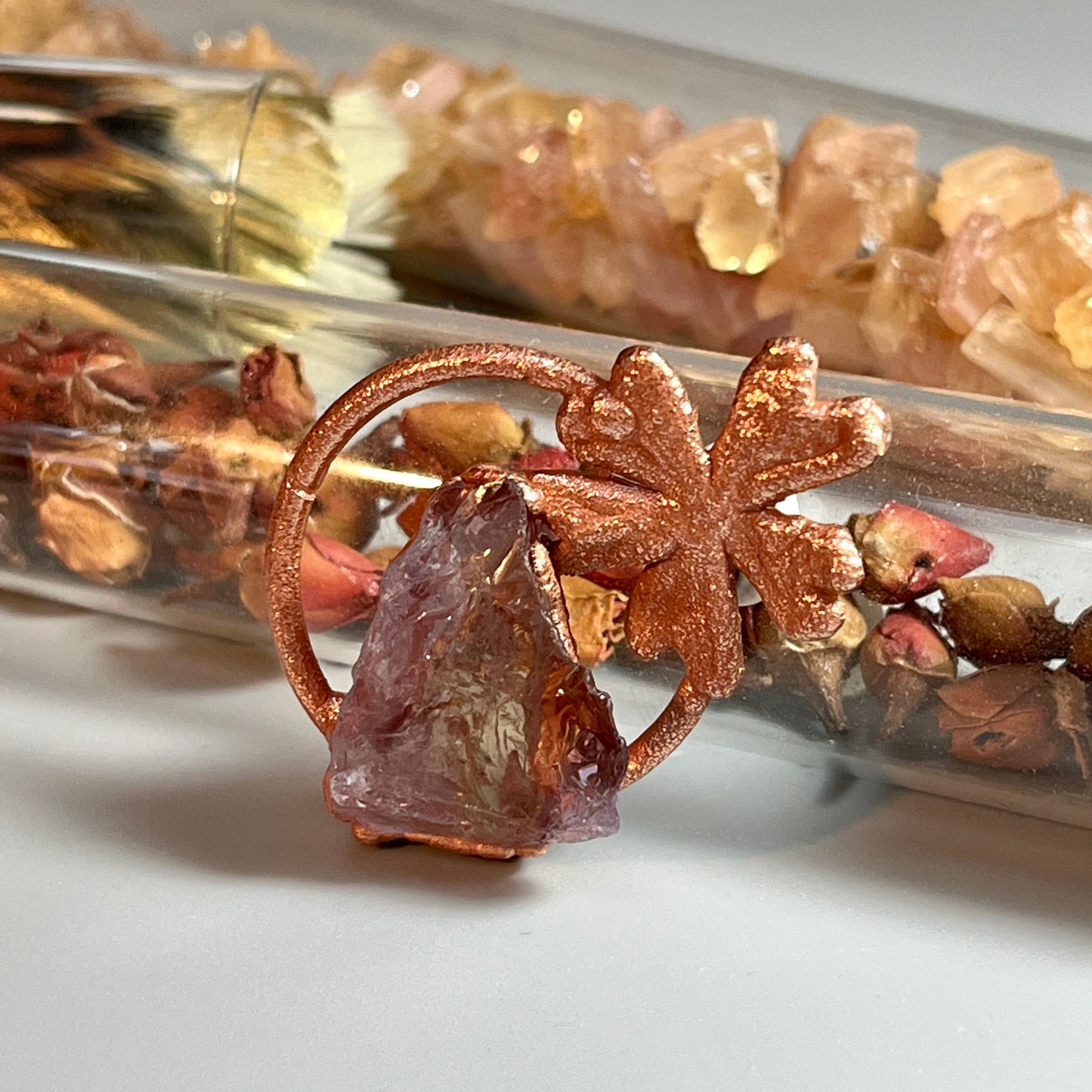 Ametrine Flower Necklace