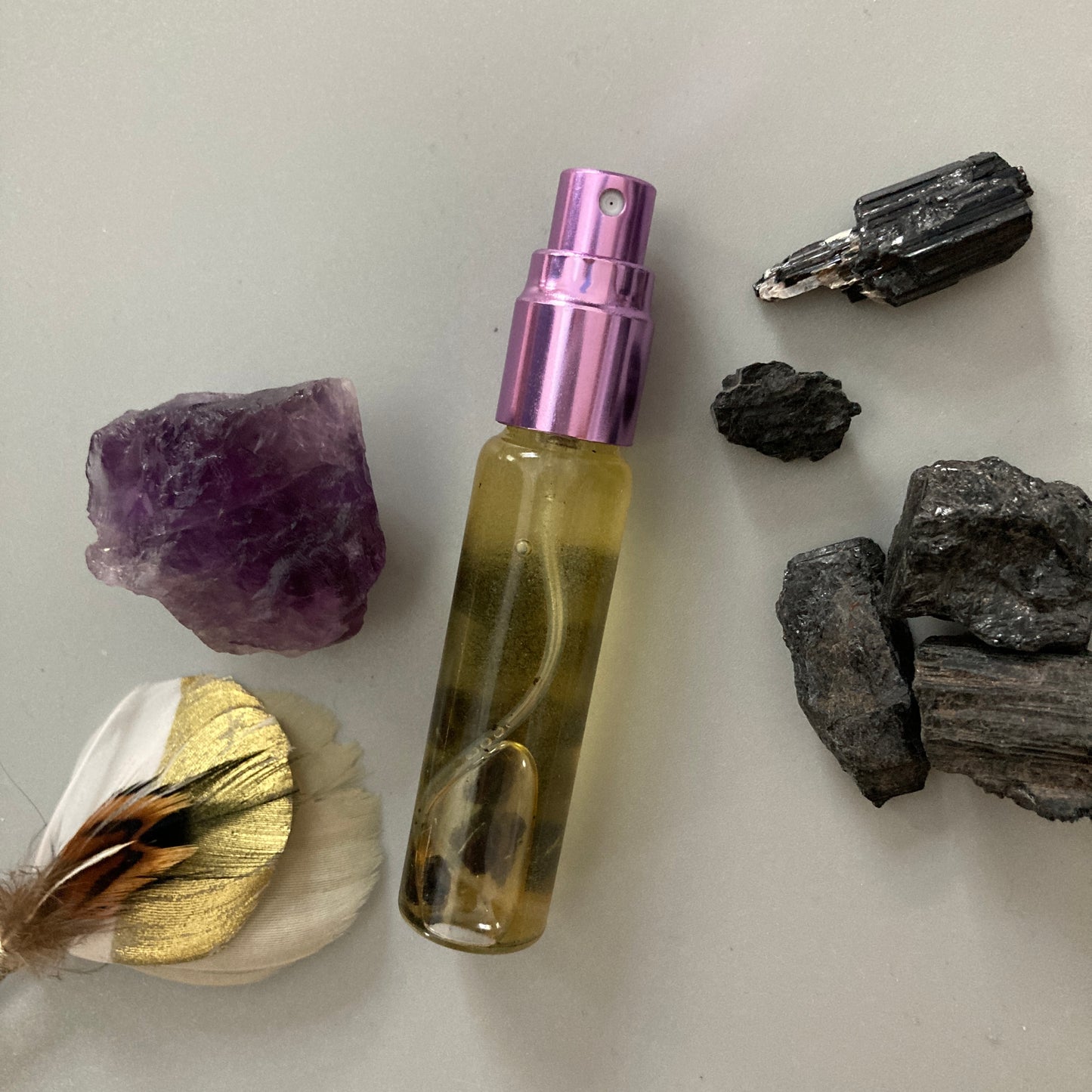 Black Tourmaline Crystal Infused Essential Oil Blend