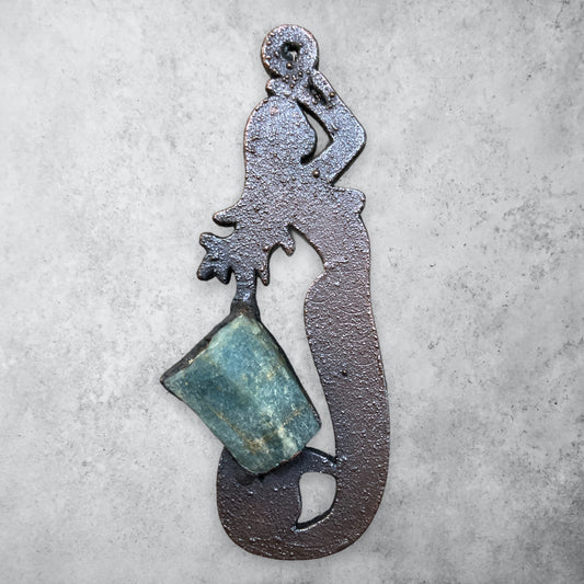 raw aquamarine necklace