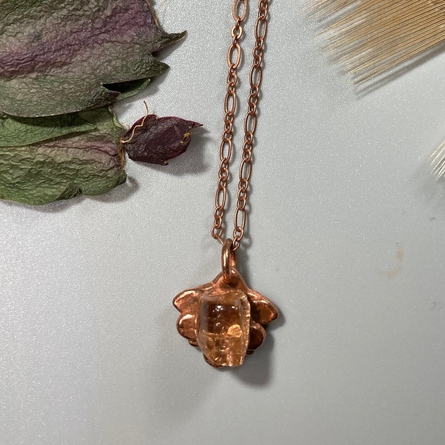 Petite Fire Flower Necklace
