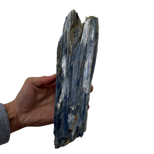 Large Blue Kyanite Show Piece w/ Citrine + Quartz