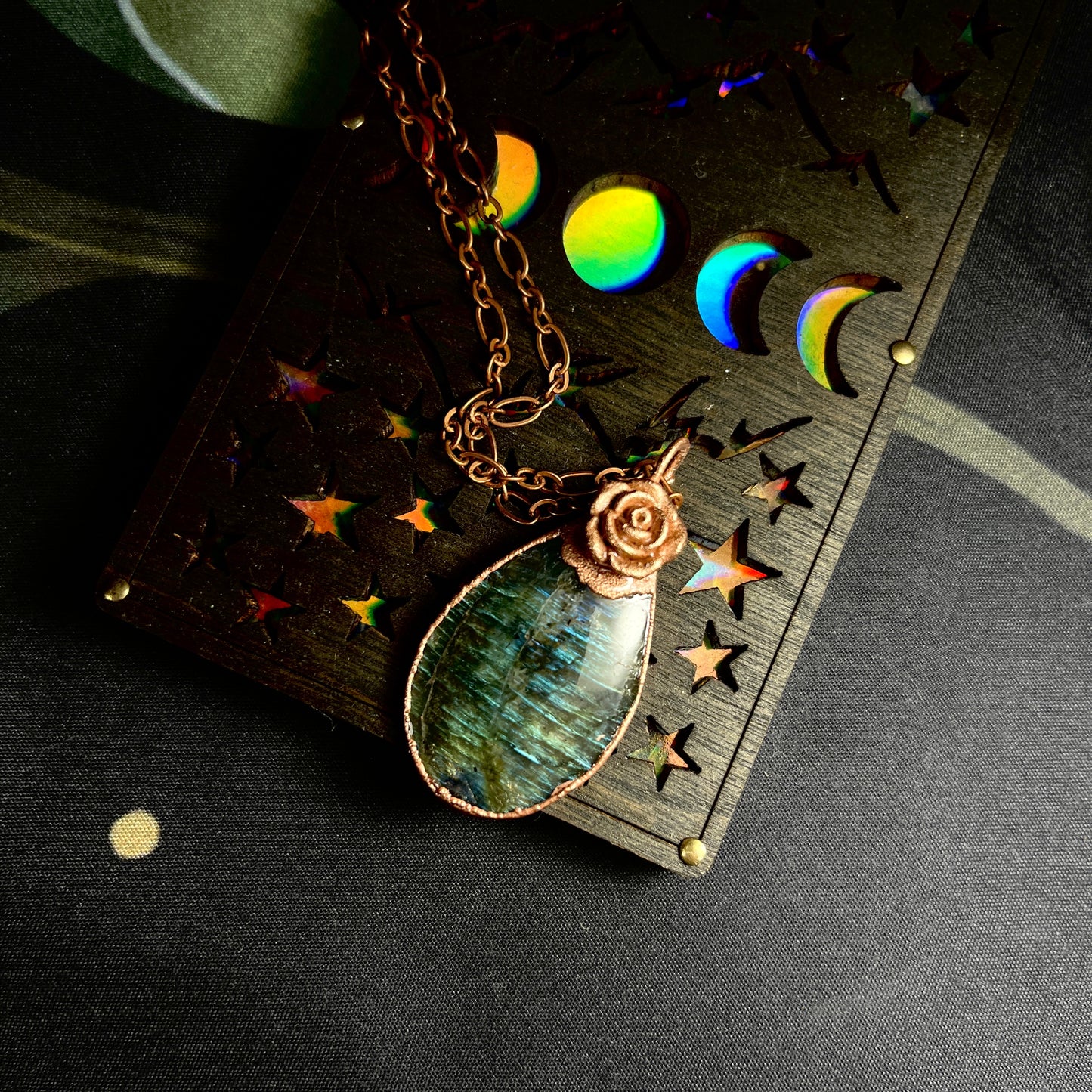 Rose Labradorite Pendant