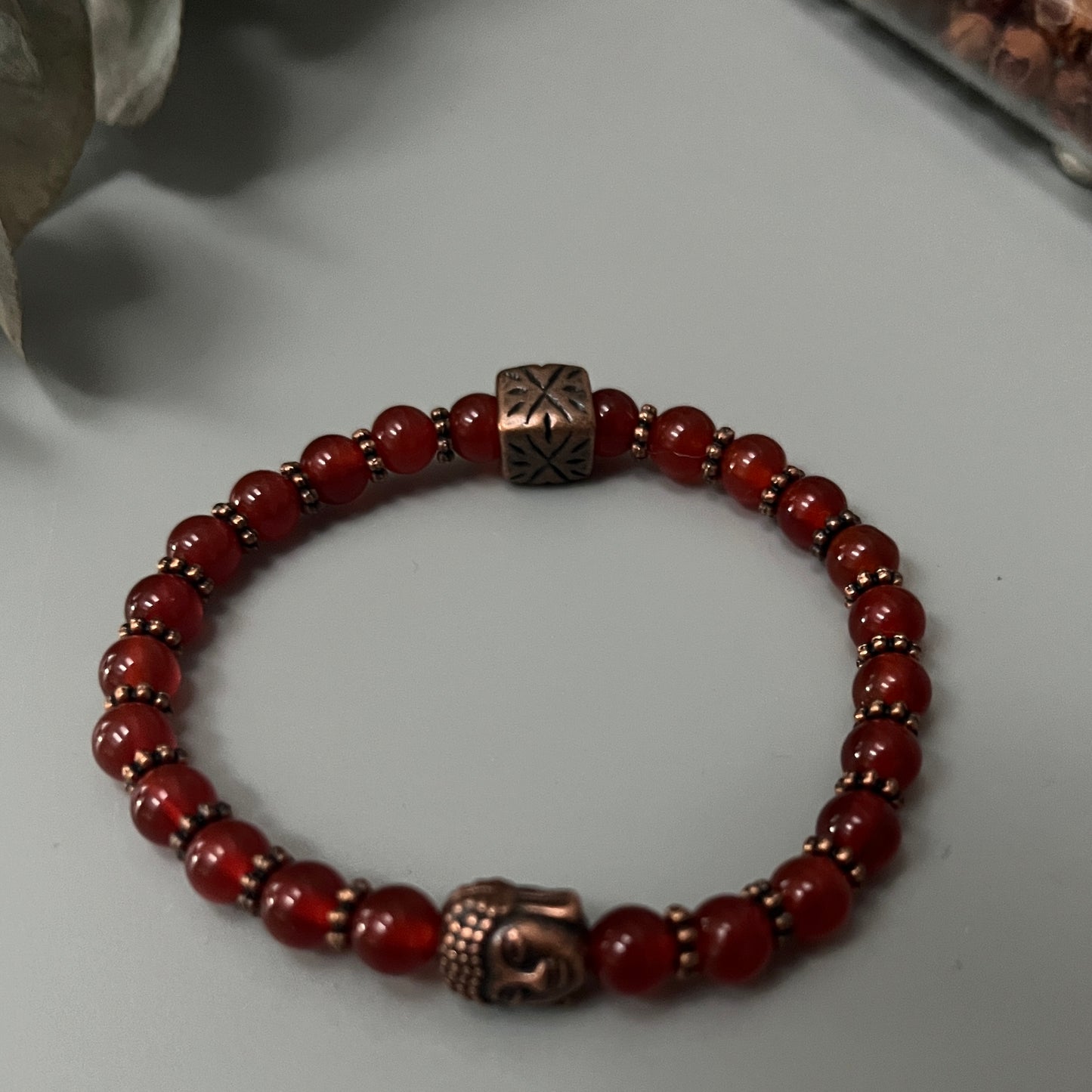 Carnelian Chakra Crystal Yoga Bracelet