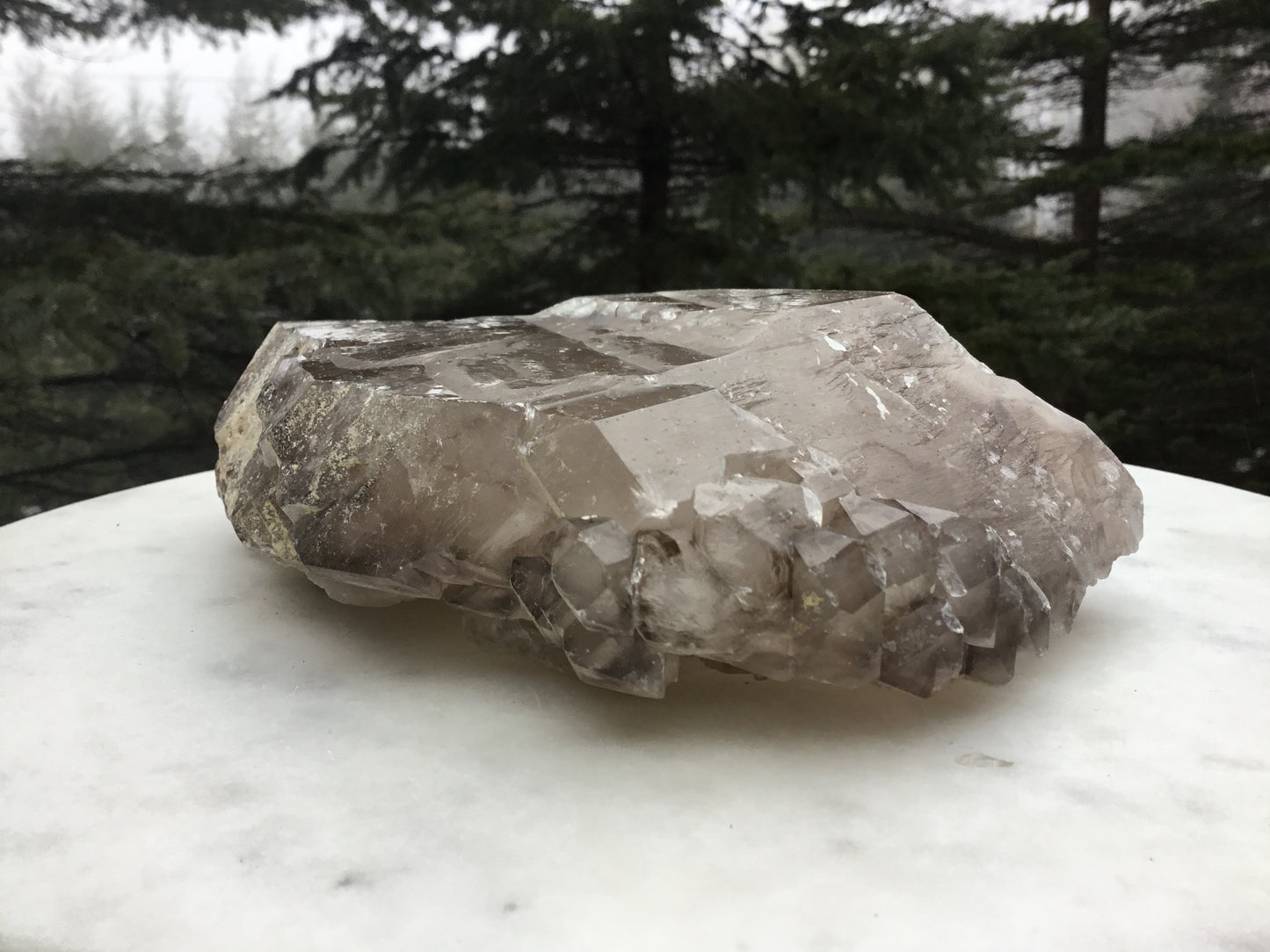 Interior Design Large Smoky Elestial Crystal