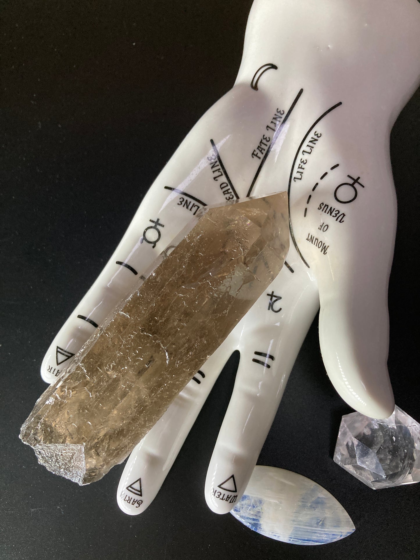 Translucent Smoky Quartz Crystal Wand