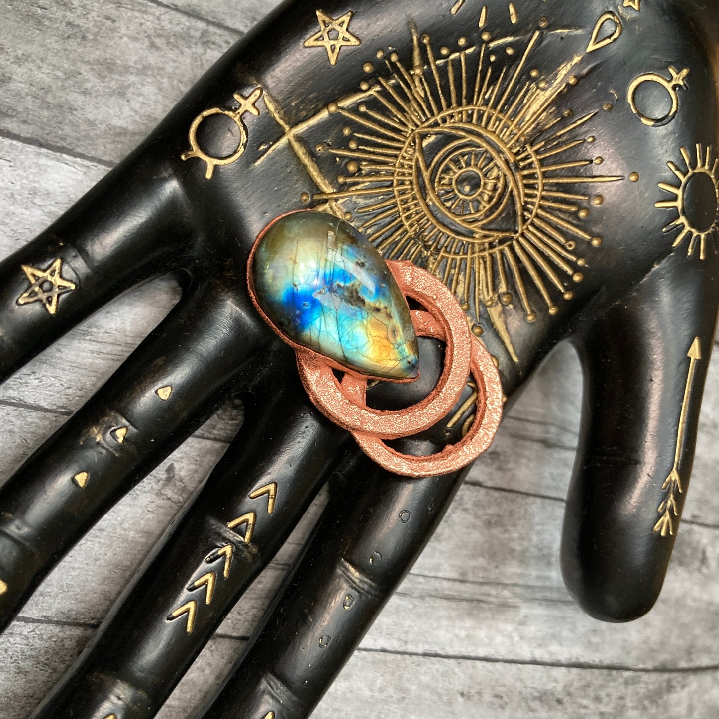 Satellite Labradorite Crystal Necklace