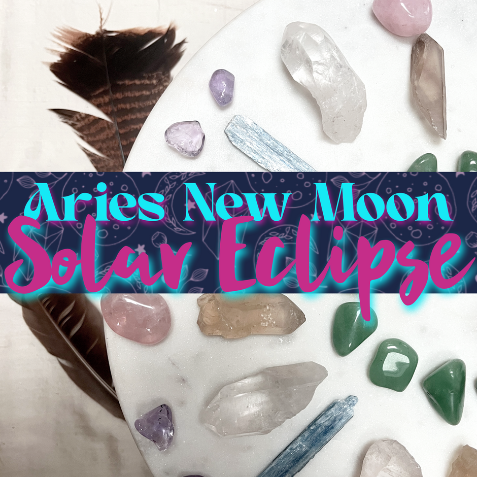 Aries new moon solar eclipse crystal ritual for beginners 