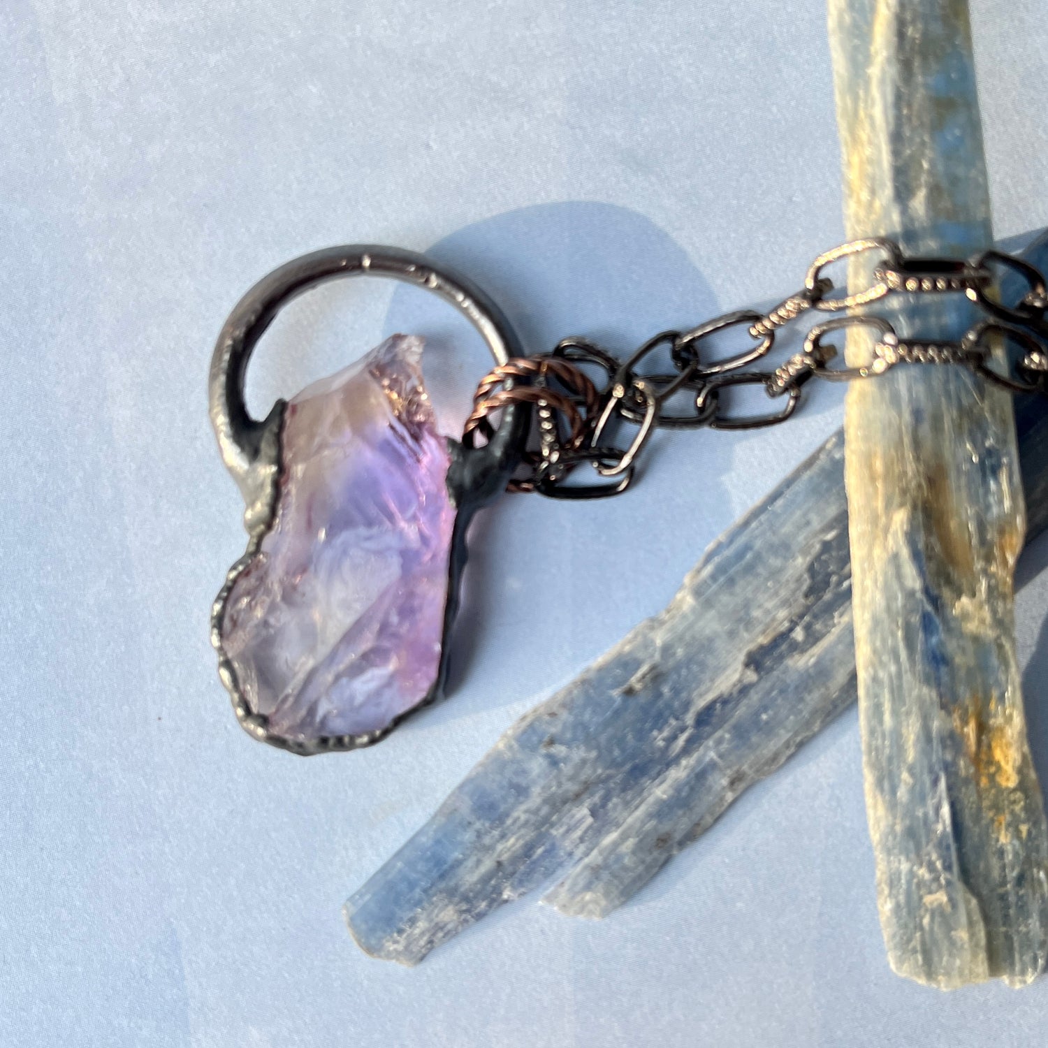 Goddess healing crystal necklace handmade 