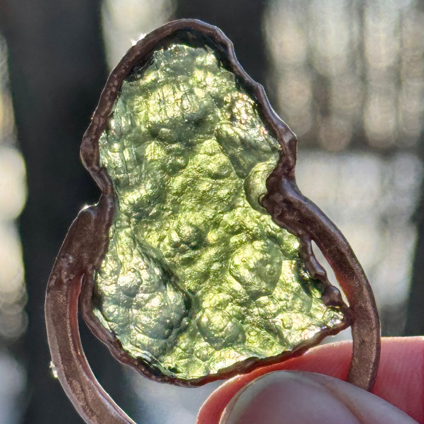 Moldavite Pendant Necklace
