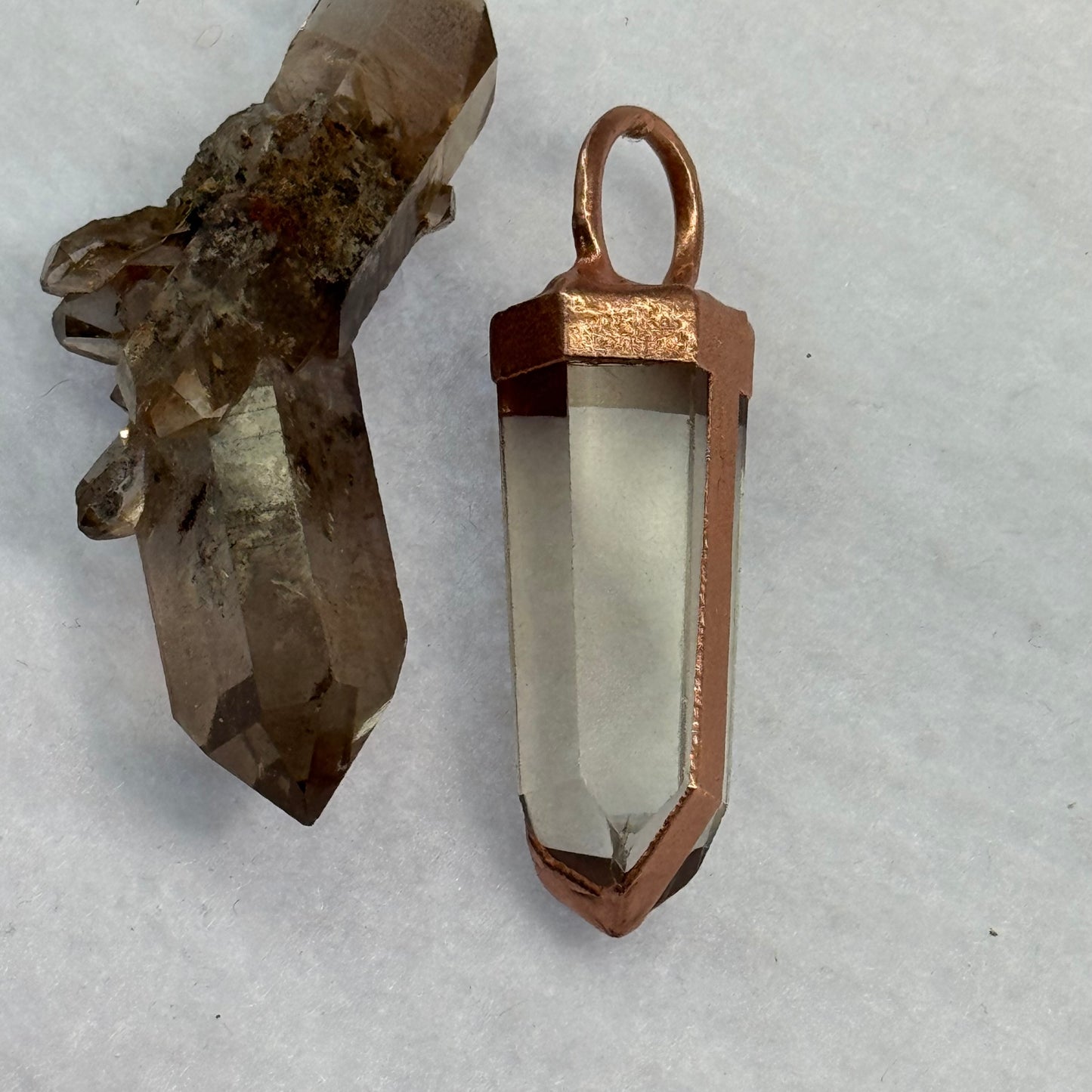 Real Citrine Point Necklace
