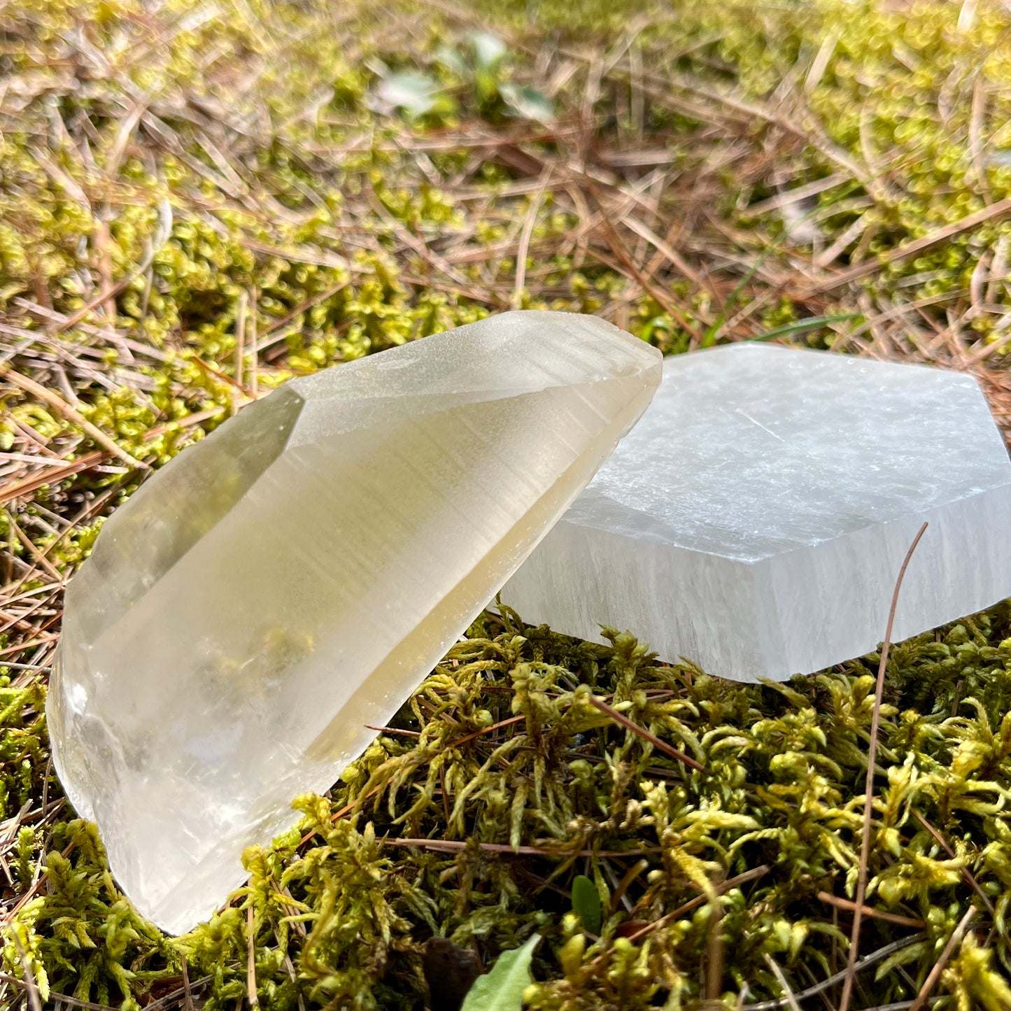 Beautiful Lemurian Brazilian quartz with striations you can feel while holding, meditating, and energizing yourself.