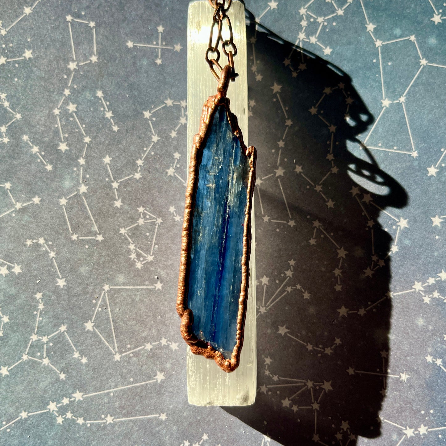 Blue Kyanite Chakra Stone Necklace