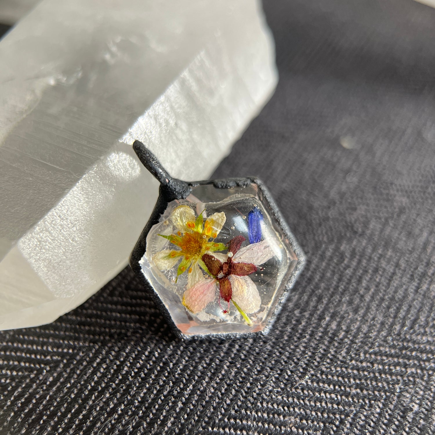 handmade crystal necklace gift for a goddess nature lover
