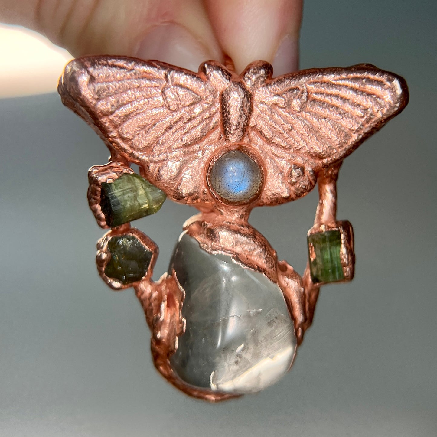 Fluorite Butterfly with Crystal Accents