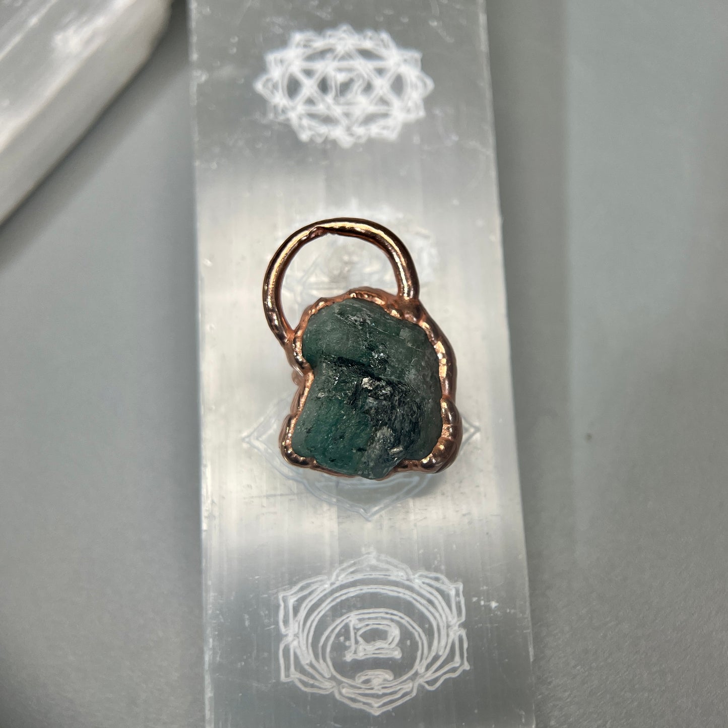 birthstone crystal green emerald necklace unisex