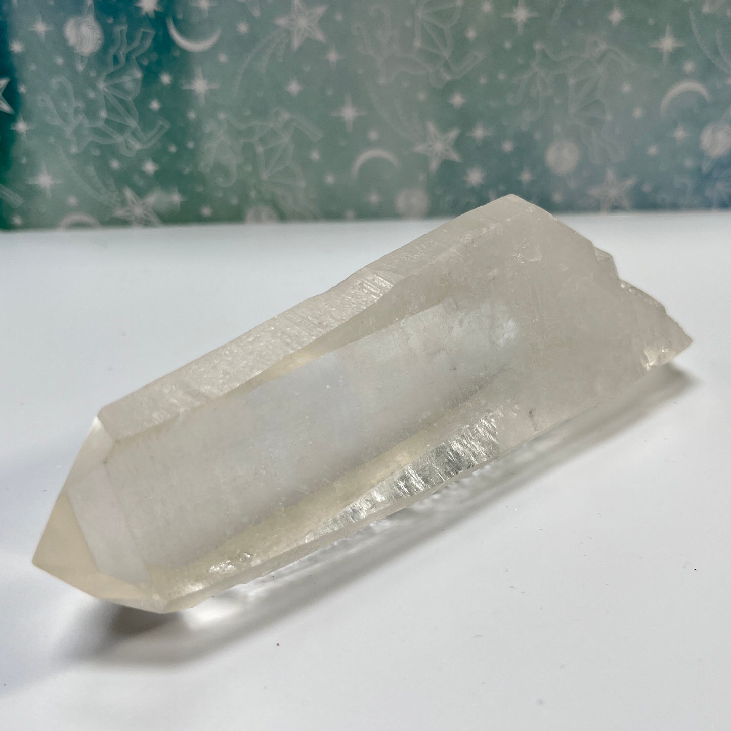 Rustic Lemurian Seed Clear Quartz Point Crystal