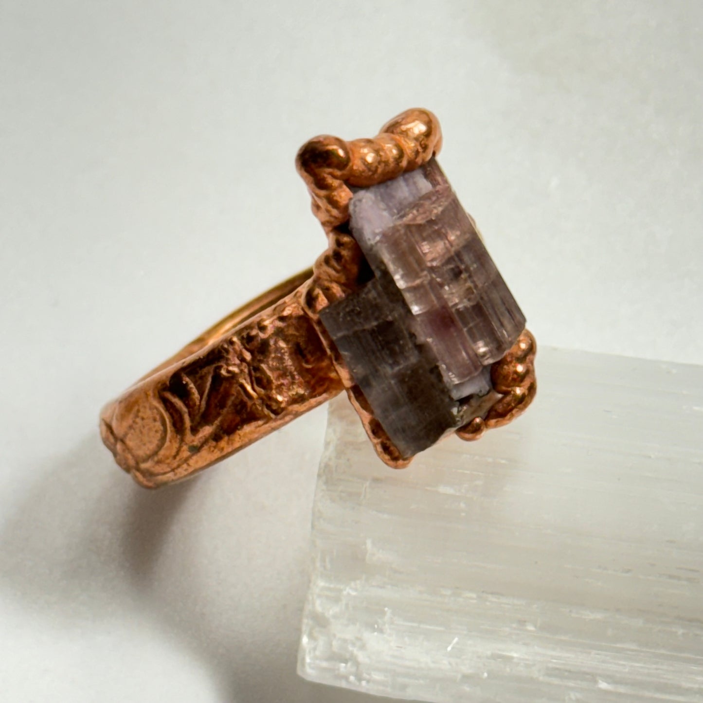 Watermelon Tourmaline Ring Size 9