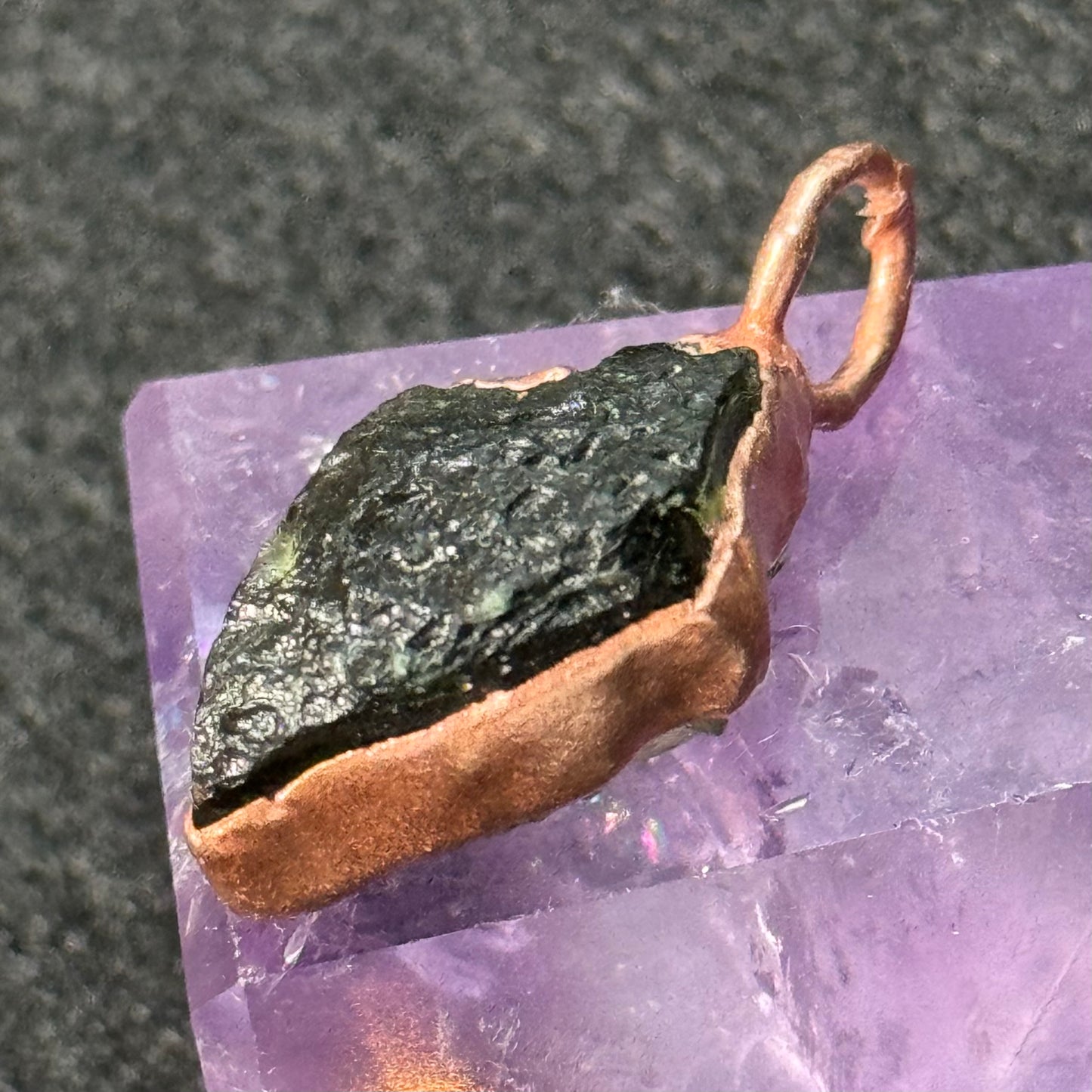 Moldavite Pendant Necklace