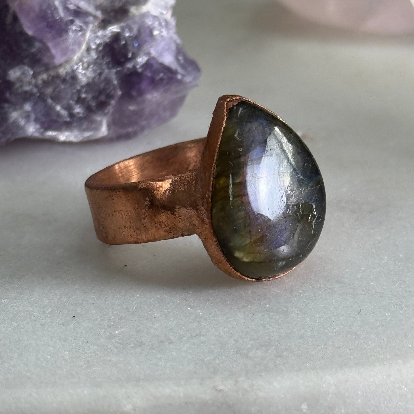 Labradorite Ring Size 8