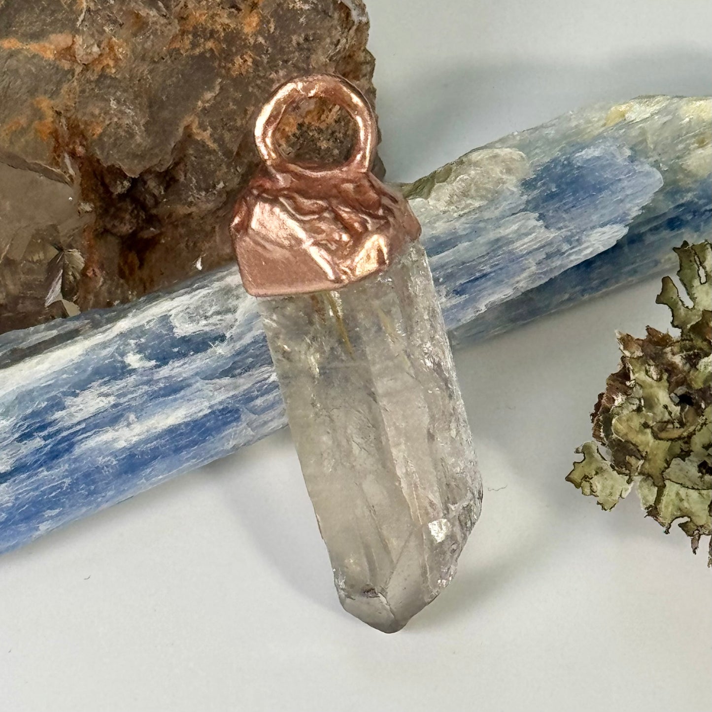 Ascend and Arise Necklace ★ Smoky Rutile Quartz Point Pendant