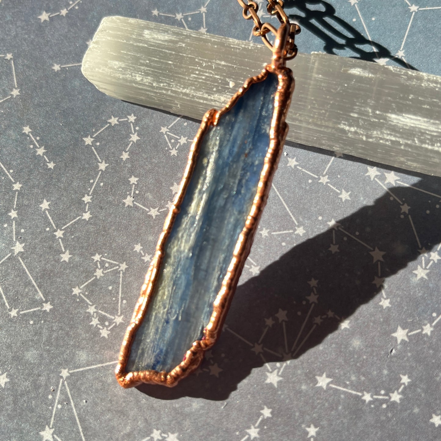 Blue Kyanite Chakra Stone Necklace