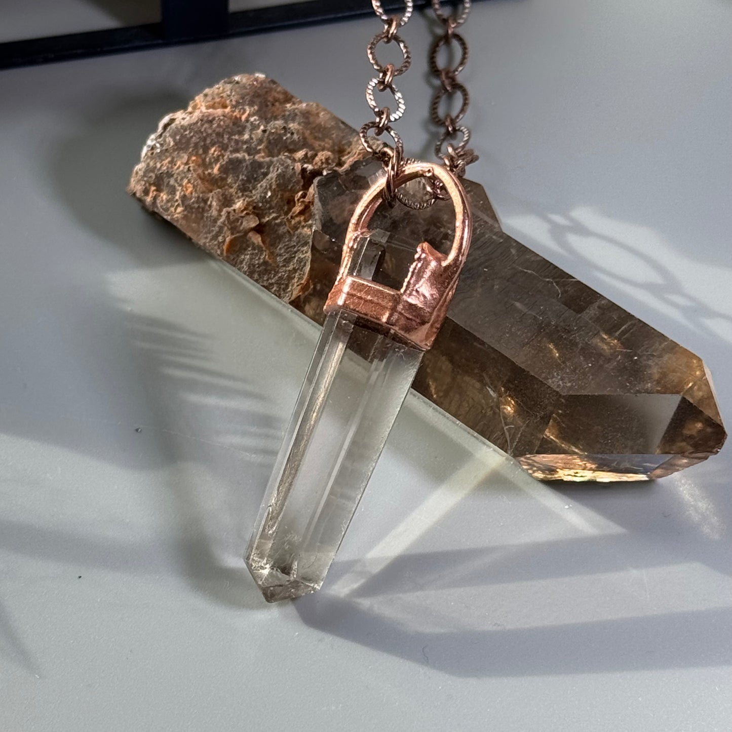 Smoky Quartz Crystal Pendant