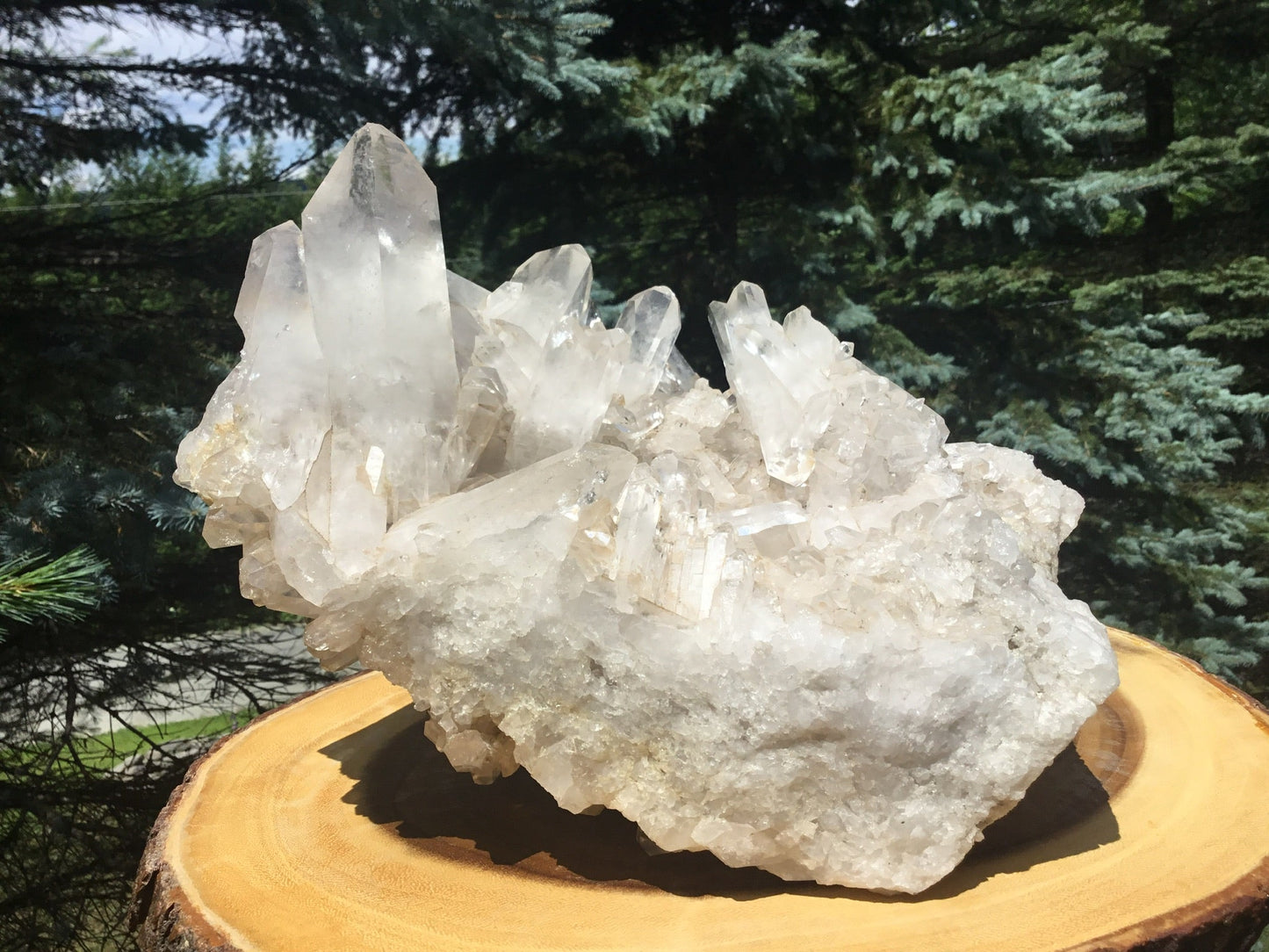 Home Decor Clear Quartz Crystal Cluster