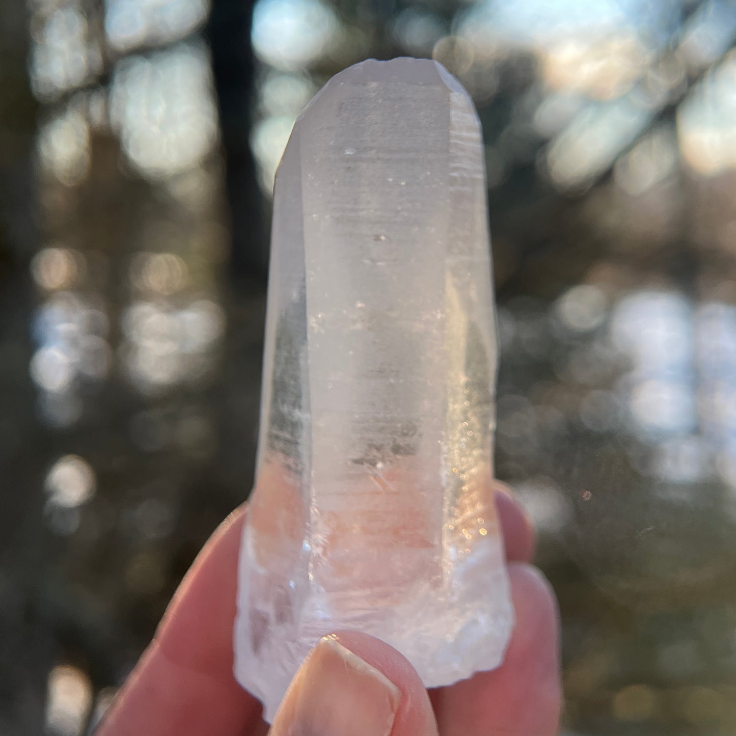 Handheld Lemurian Seed Quartz Wand