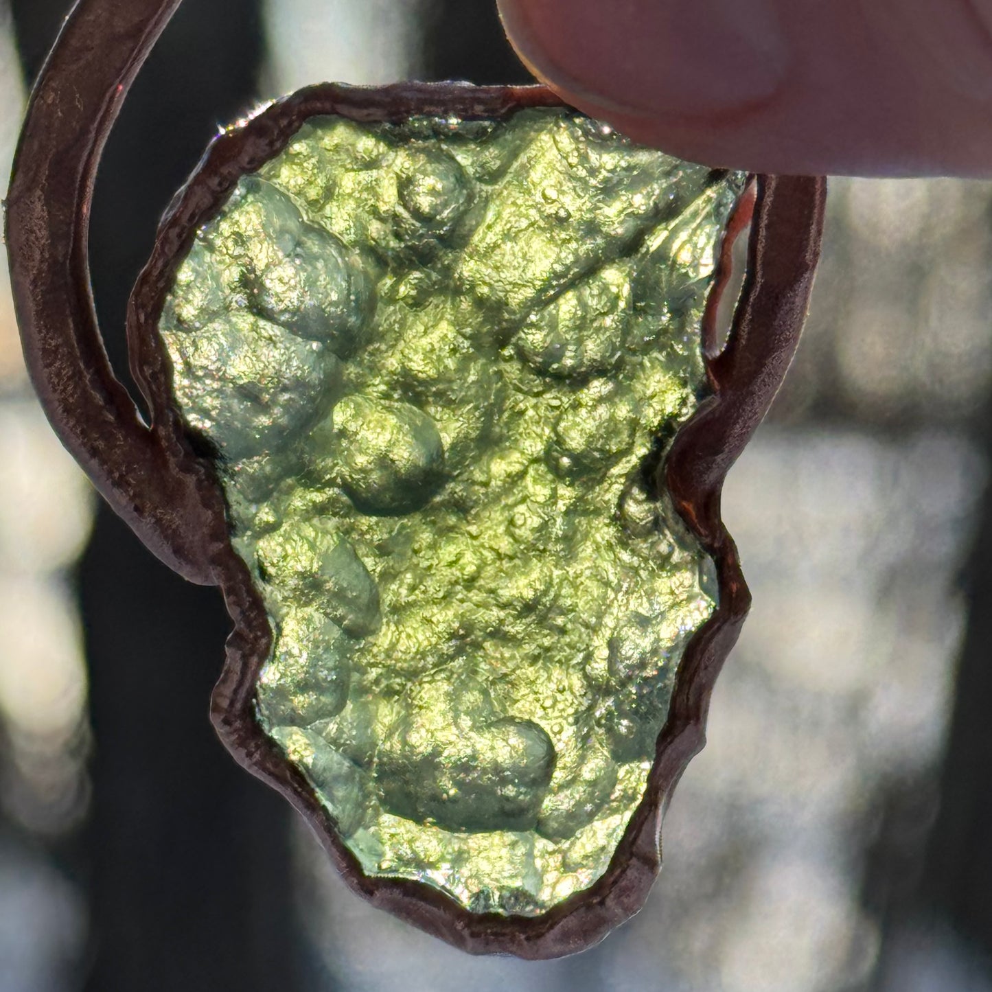 Moldavite Pendant Necklace