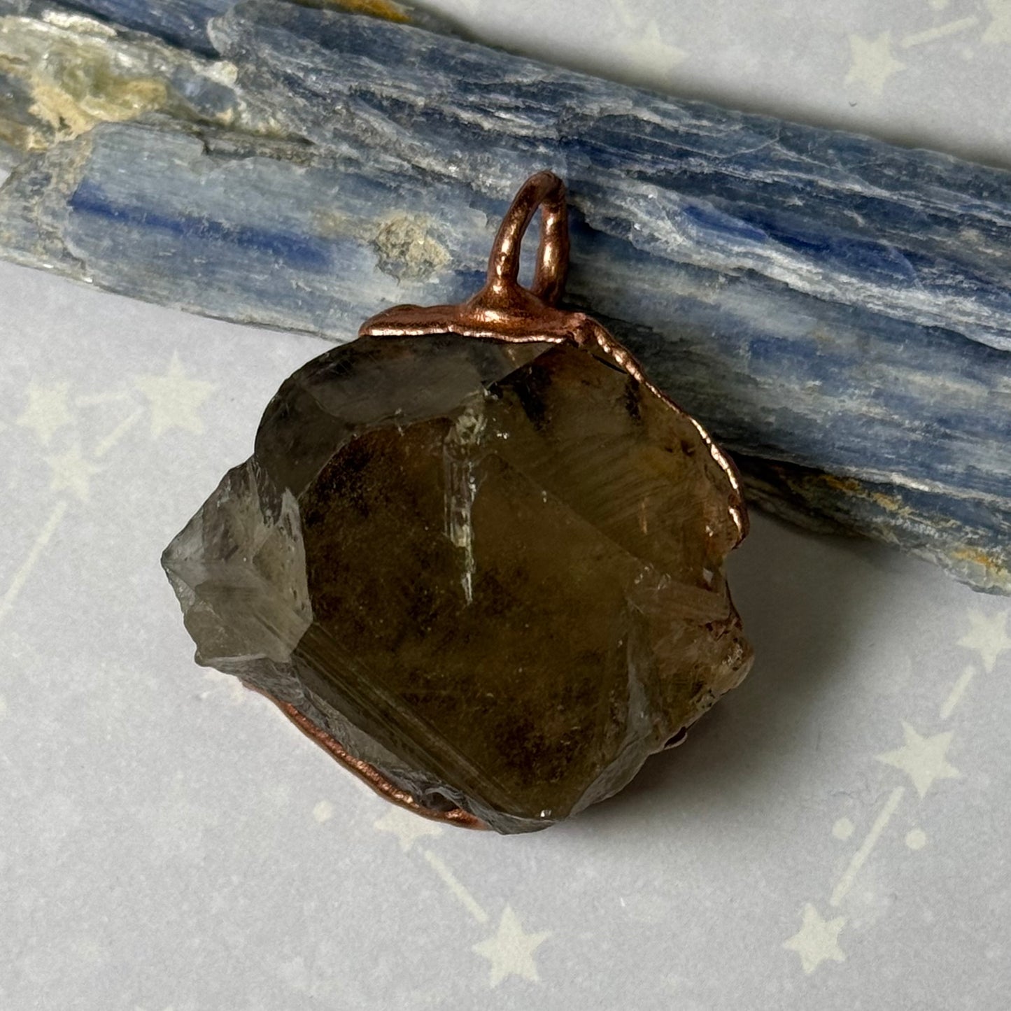 Smoky Tourmaline Pendant Necklace