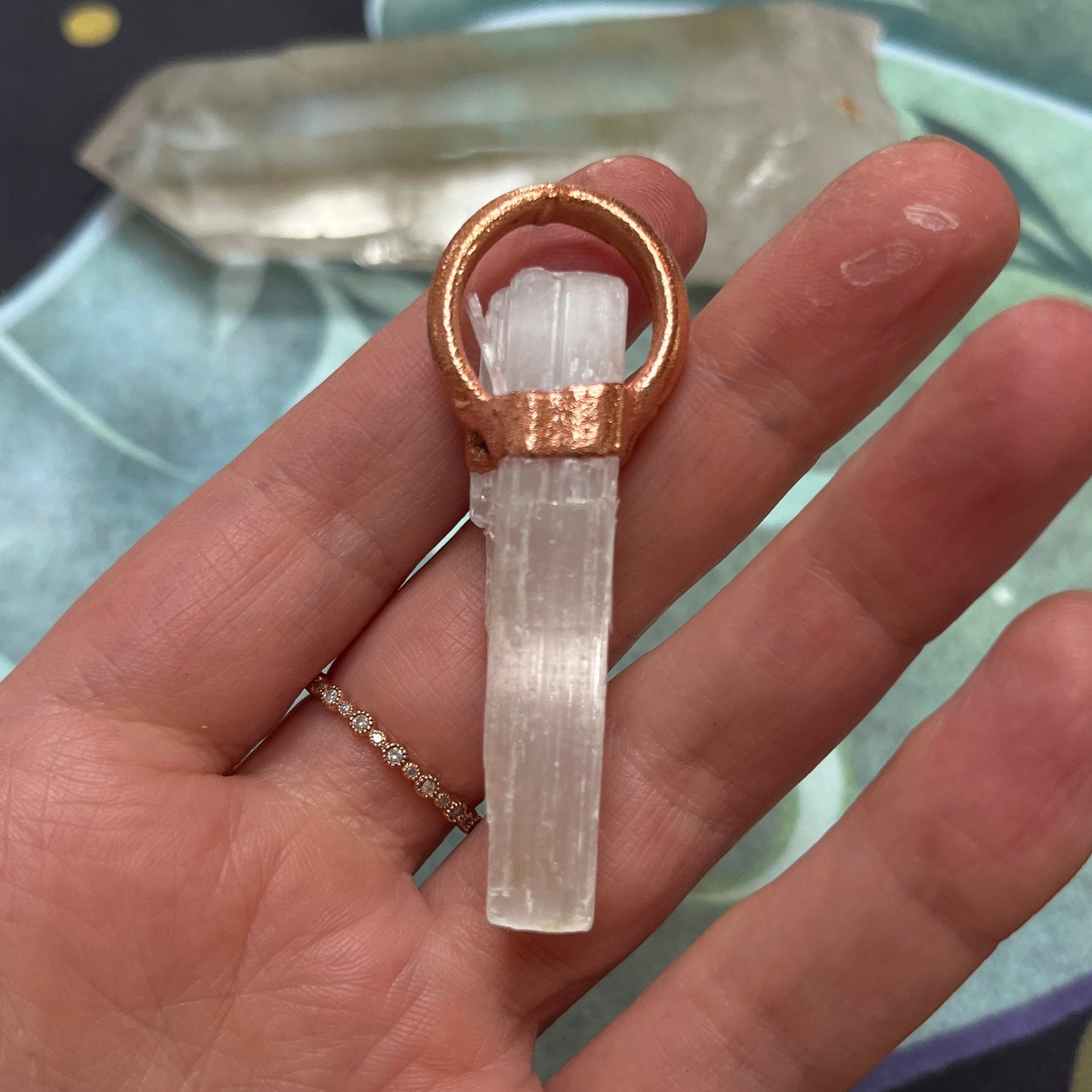 Selenite Crystal Pendant