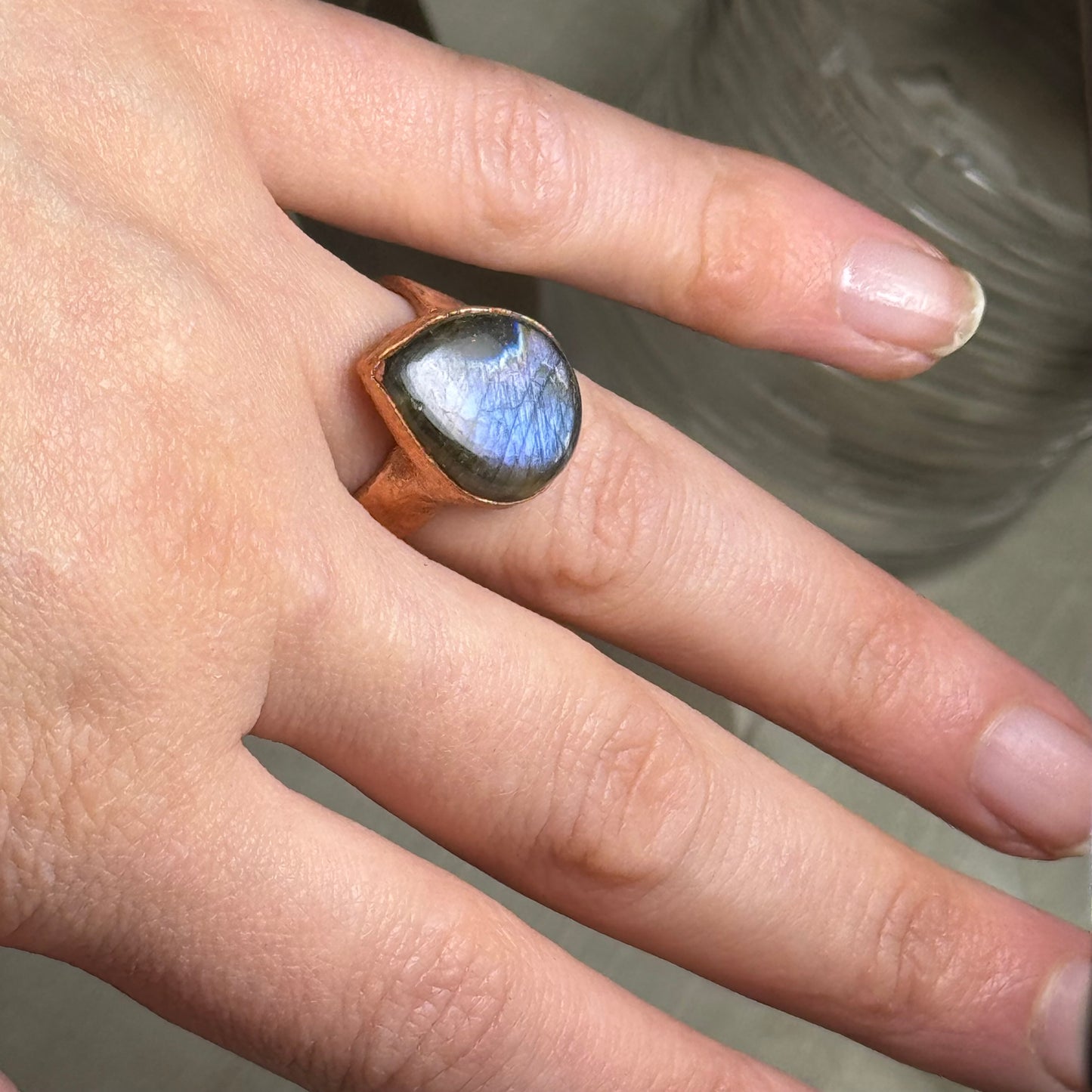 Labradorite Ring Size 8