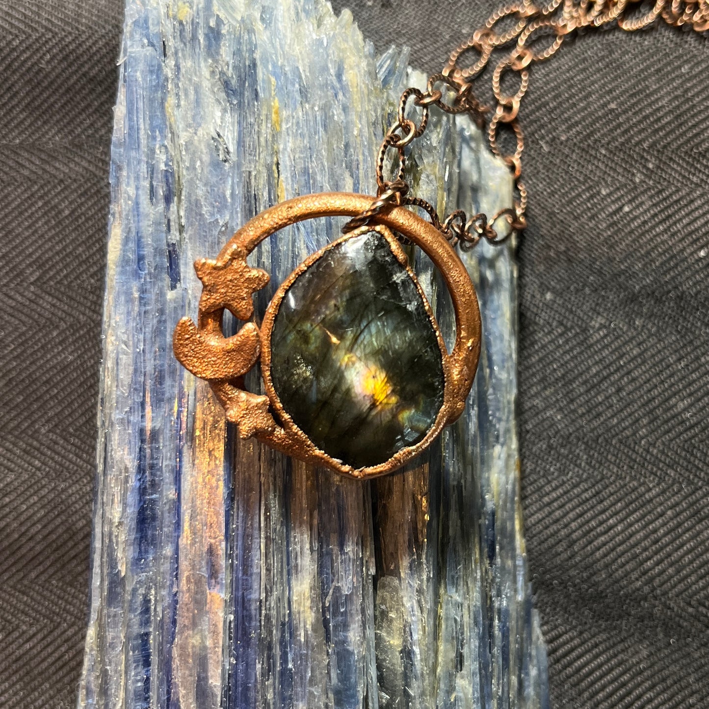 Goddess Attunement Labradorite Stone Necklace
