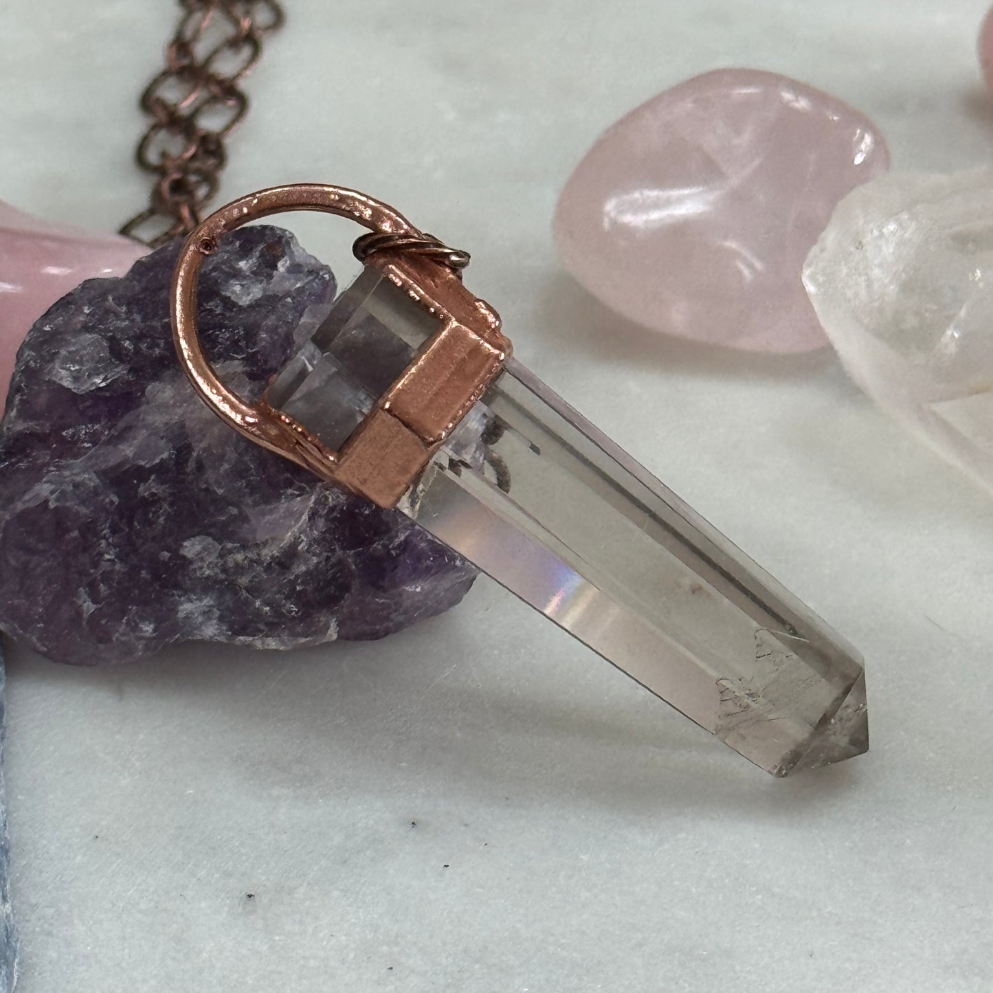 Smoky Quartz Crystal Pendant