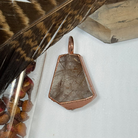 Rutilated Quartz Pendant