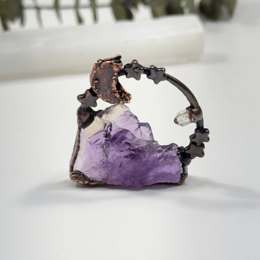 Handmade healing, crystal Brazilian, Amatrene necklace