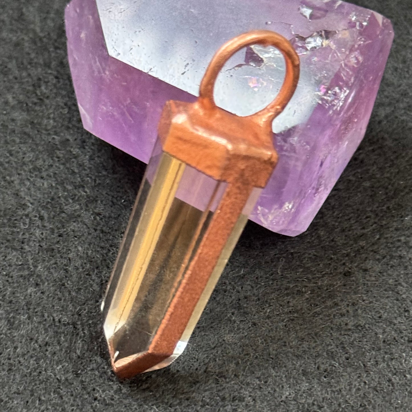 Real Citrine Point Necklace