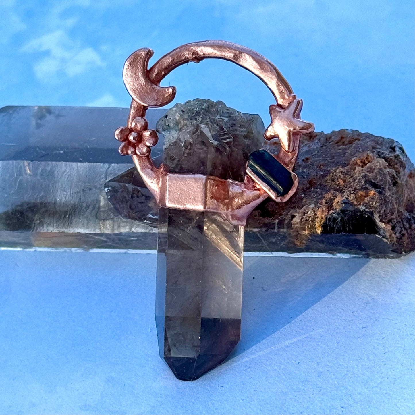 Handmade Rutile Tourmaline Crystal Necklace